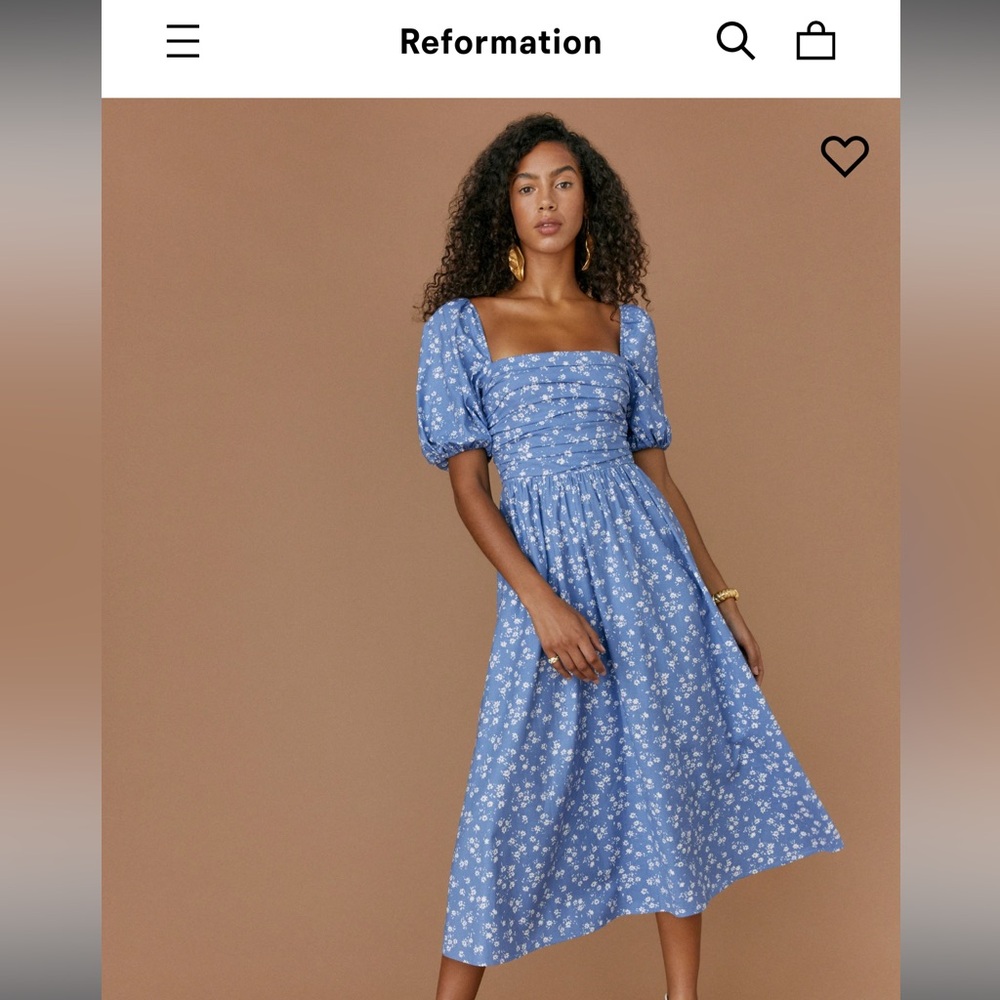 Reformation Rachelle Dress - Size 2, color Lassen